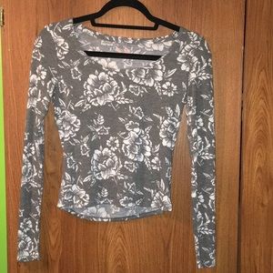 Long sleeve floral top